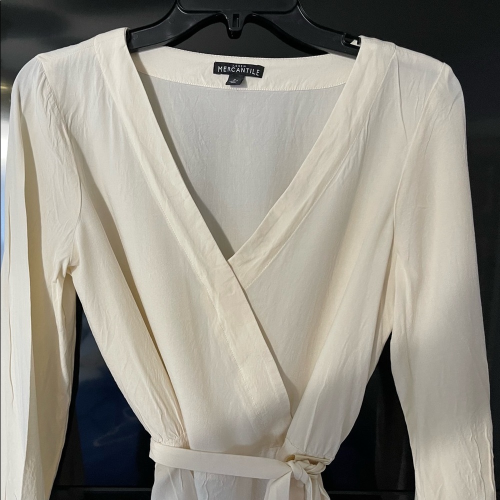 J Crew Women’s Mercantile Peplum Blouse, Size 6